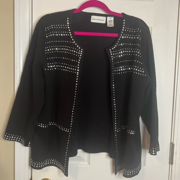 Alfred Dunner Black studded Jacket Size XL - Picture 3 of 7